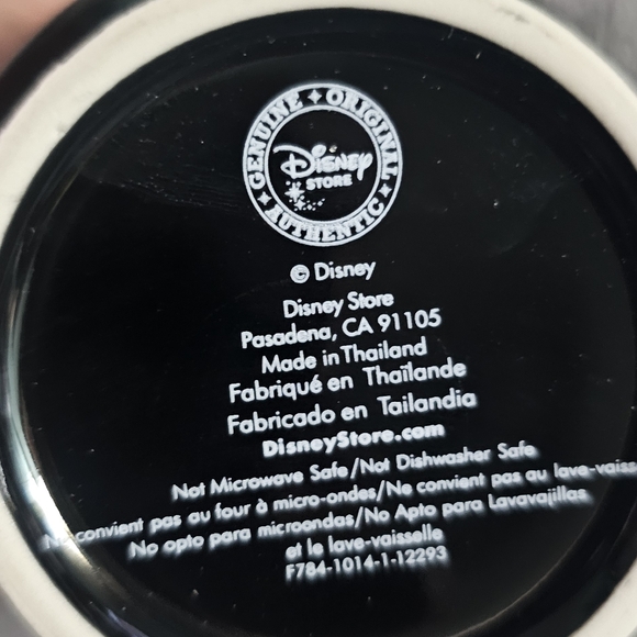 DISNEY STORE I LOVE MICKEY MOUSE COFFEE MUG CUP BLACK/GOLD - Picture 4 of 7